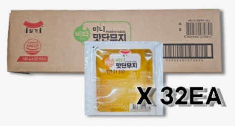 미니맛단무지BOX_1회용130g*32[비타]