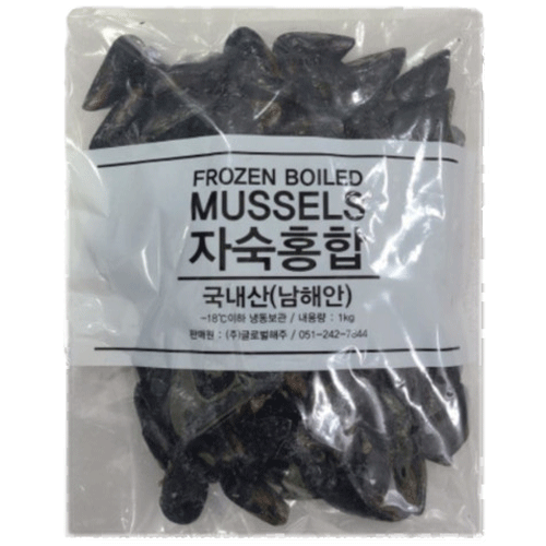 냉동자숙피홍합_1kg[국산]