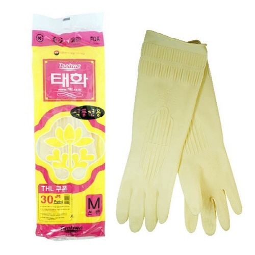 태화고무장갑_아이보리M[태화]
