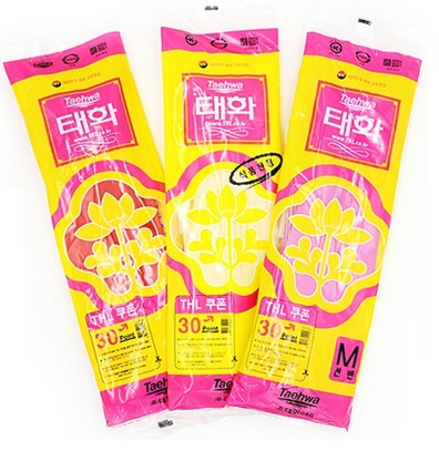 고무장갑(M)빨강/태화