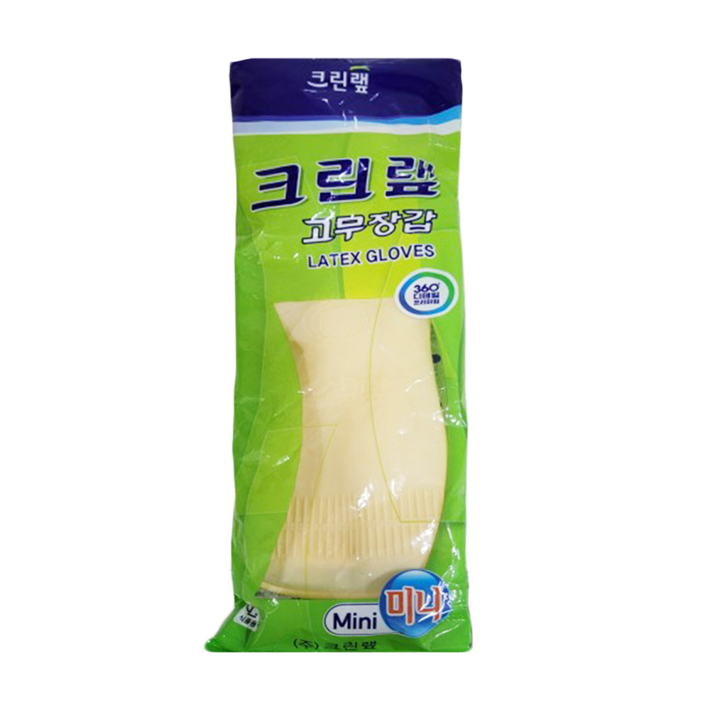 미니고무장갑(크린랩/미색)
