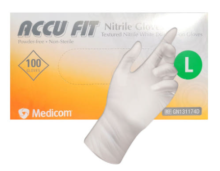 니트릴장갑L(메디콤)아이보리