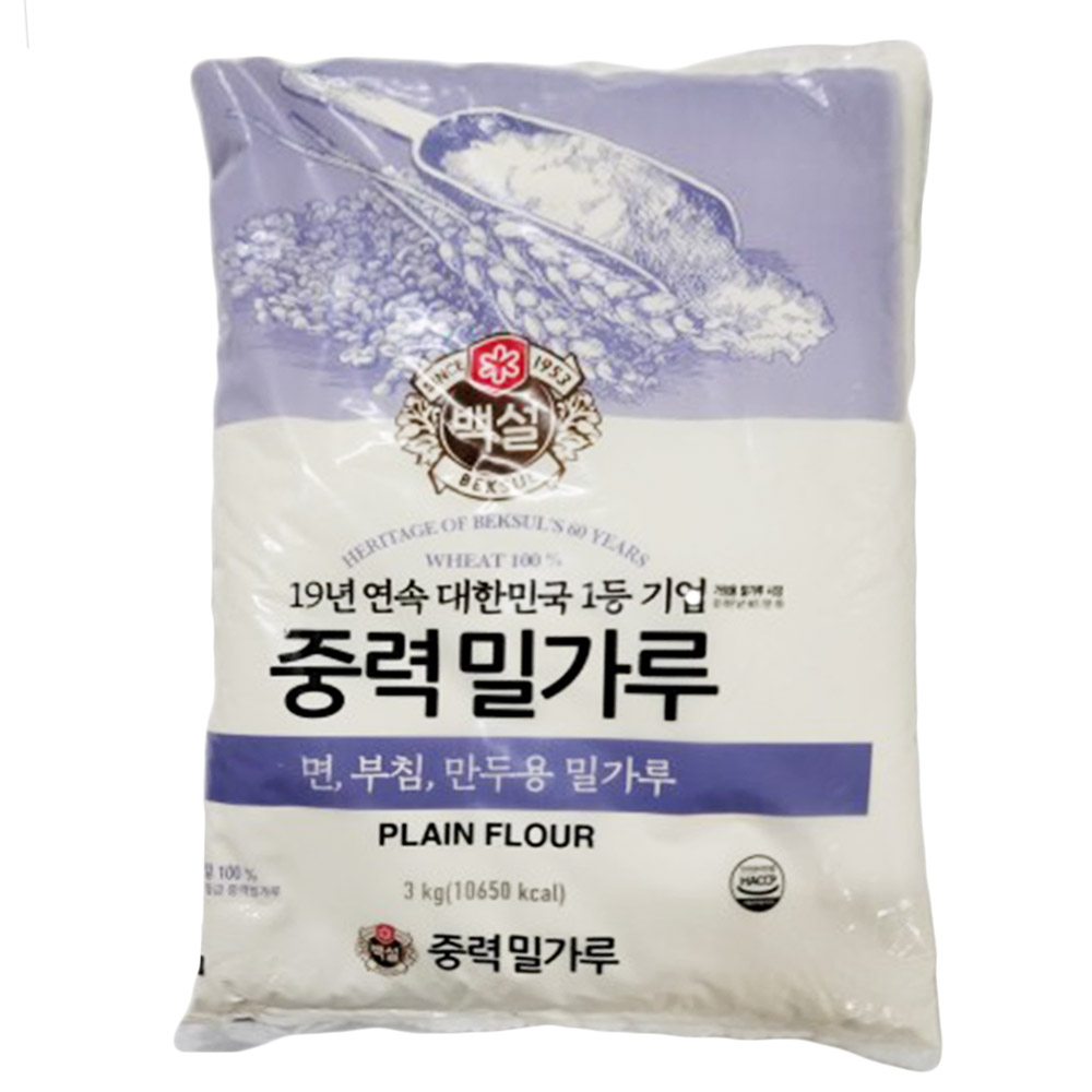 중력밀가루[백설](3kg)